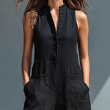 Lotte™ | Minimalistlik ilma varrukateta jumpsuit