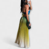 Haven - Maxi stiilis ilma varrukateta kleidid tie-dye mustriga