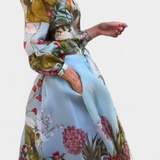 Sanne Elegantne Botaaniline Muster Camisa ja Laia Püksi Komplekt