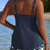 Rocío™ | Riba-tankini kaheosalise aluspükstega