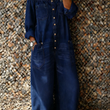 Noa | Denim jumpsuit avatud õlgadega