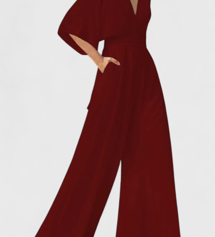 Isaura Mono Largo Elegante laia Jala ja V-kaelusega
