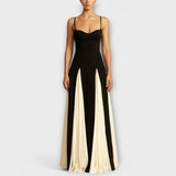 Ember - A-lõike maxi kleit tüllpaneelidega, klassikaline elegants
