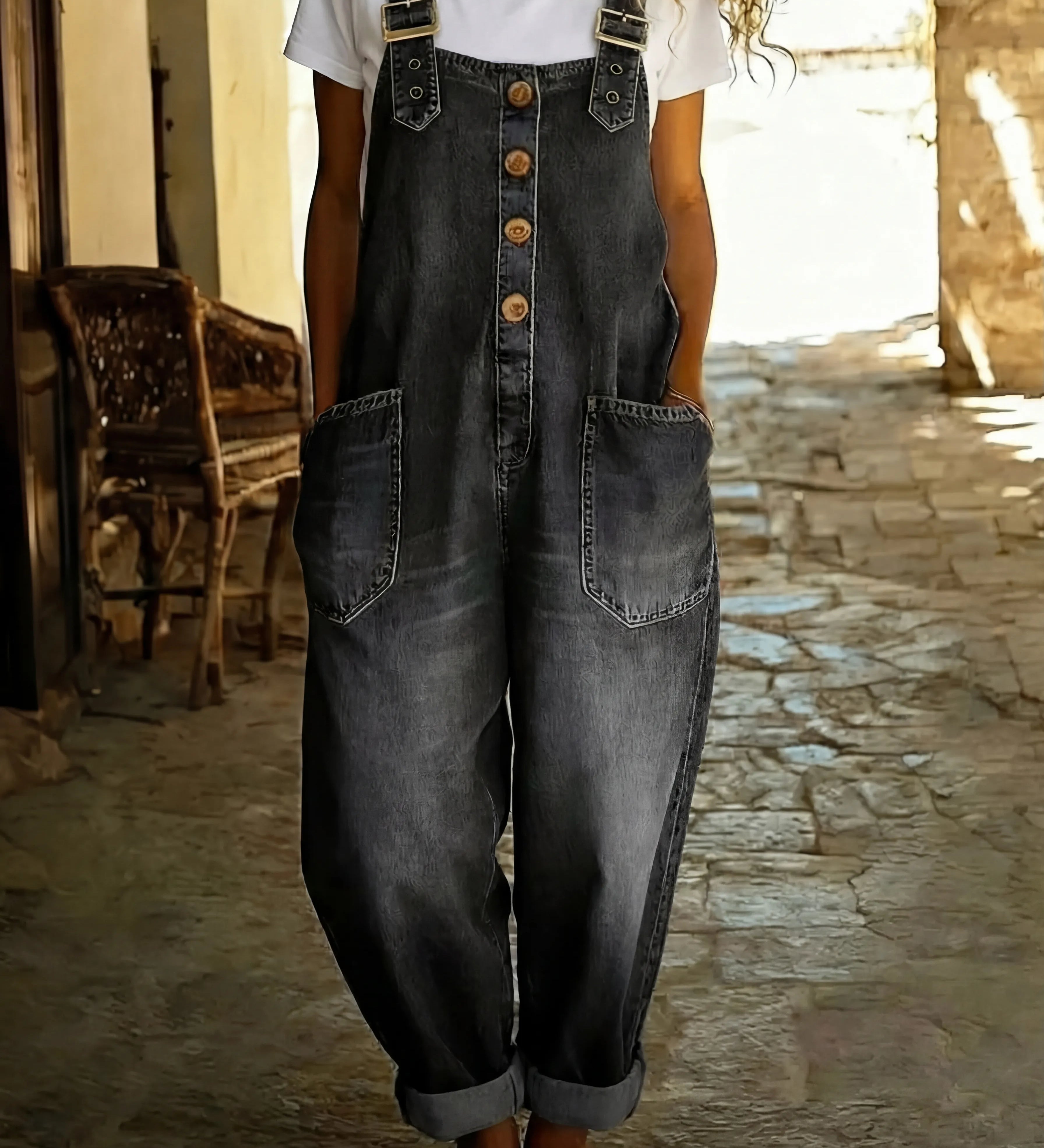 Juul | Denim overall reguleeritavate rihmadega