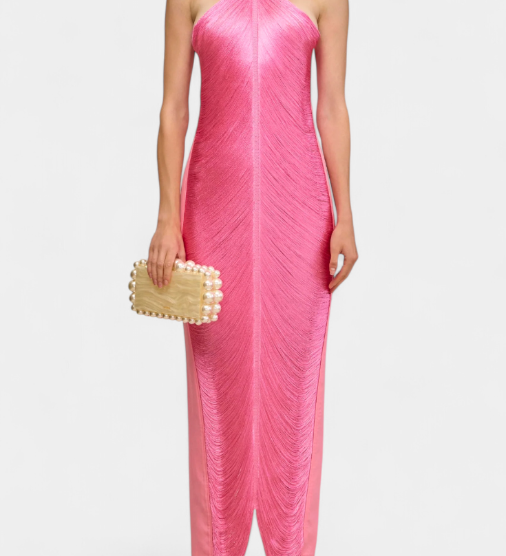 Jianna Metalliliste Fraktsioonide Kleid