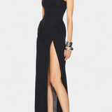 Hertsoginna Maxi Kleid Draped Küljelõikega