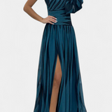 Bethania Ühe Õlaga Riba Maxi Kleid