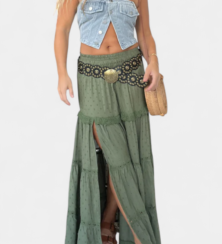 Dola Falda Maxi Boho pitsi ja esisegamisega