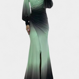 Julitta Maxi Kleid Ombre Avatud Õlgadega