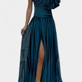 Bethania Ühe Õlaga Riba Maxi Kleid