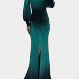 Julitta Maxi Kleid Ombre Avatud Õlgadega