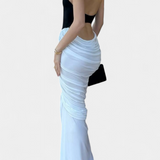 Ariana Midi Bicolor Kleit Plisseeringuga