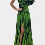 Bethania Ühe Õlaga Riba Maxi Kleid