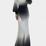 Julitta Maxi Kleid Ombre Avatud Õlgadega