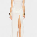 Hertsoginna Maxi Kleid Draped Küljelõikega