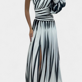 Bethania Ühe Õlaga Riba Maxi Kleid