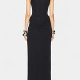 Hertsoginna Maxi Kleid Draped Küljelõikega