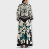 Giselle - Elegantsete lillemustriga maxi kleidid