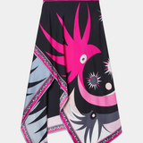 Ciana Satiinsetist Komplekt, Abstractne Seelik ja Halter Top