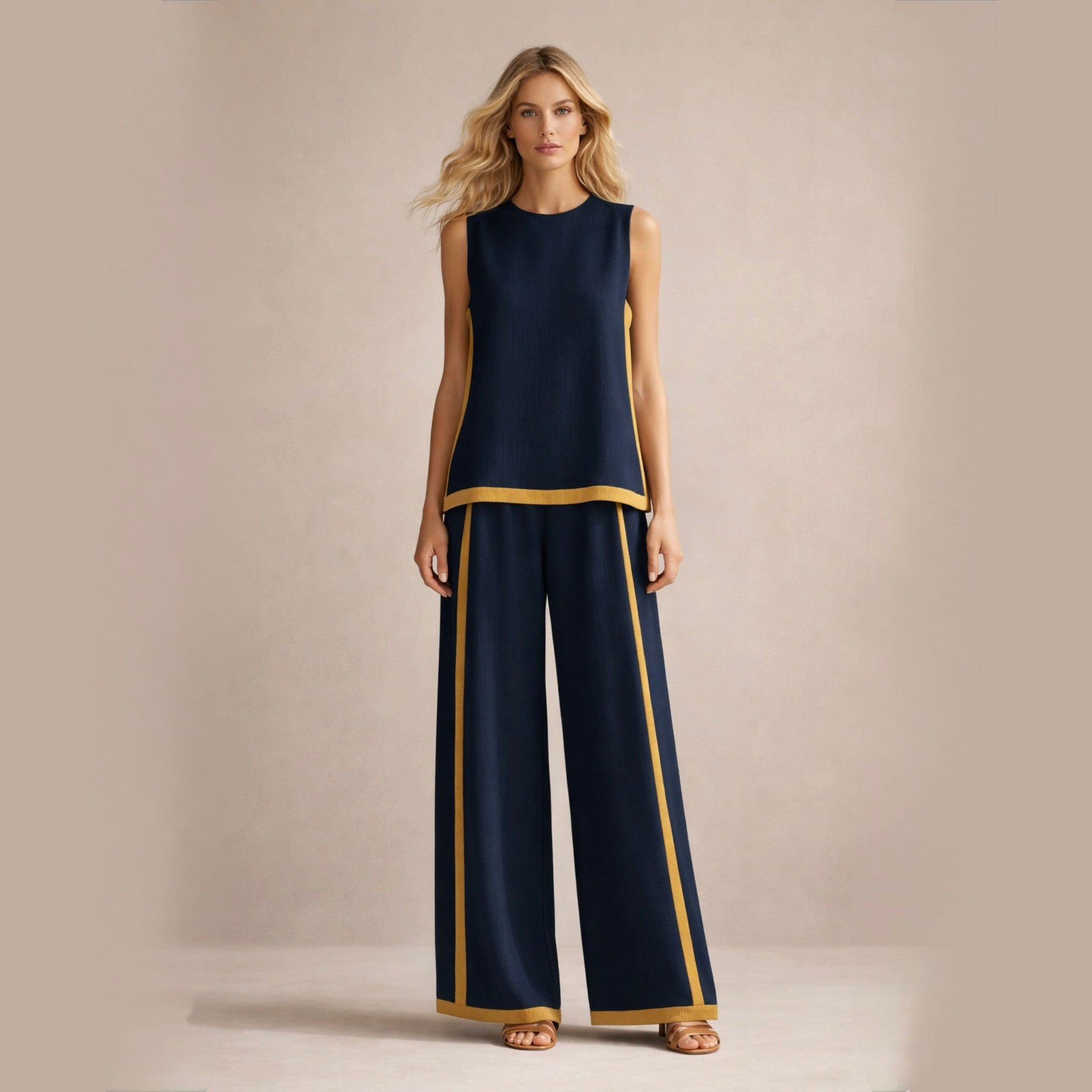 Sophie™ | Elegantne laia säärega pükste komplekt