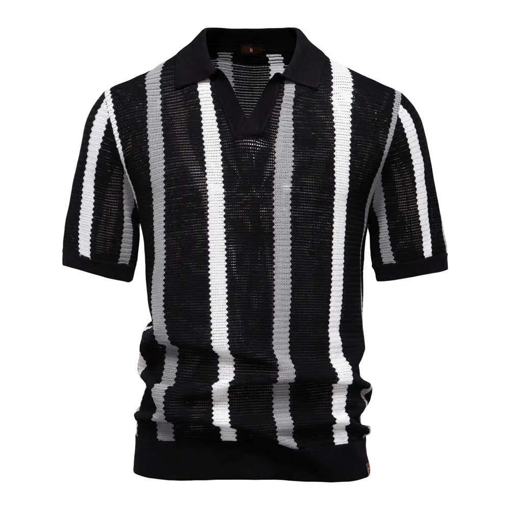 FluxStripe V-kaelusega polo