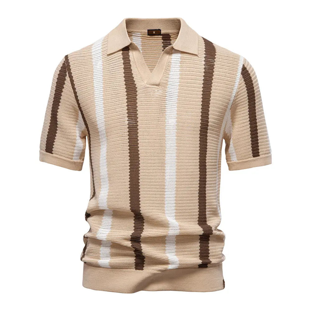 FluxStripe V-kaelusega polo